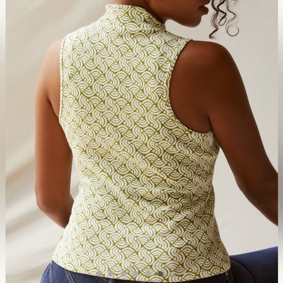 Maeve Structured Mock Neck Top - Picture 2 of 4